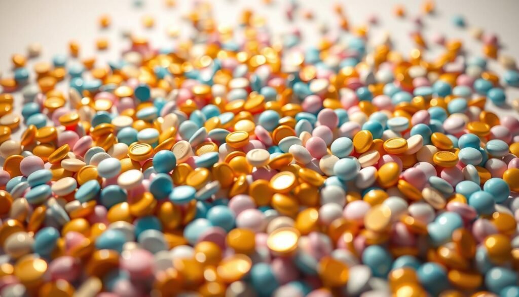 A close-up view of a vibrant, scattered array of multi-colored points representing loyalty rewards, set against a clean, bright background. In the foreground, gleaming golden points symbolize premium rewards, while softer pastel-hued points in the middle layer represent standard points. These points are arranged artistically to create a sense of abundance and opportunity. The lighting is warm and inviting, casting soft shadows to enhance the three-dimensionality of the points. The overall mood is energetic and optimistic, encapsulating the excitement of maximizing rewards. This composition is framed with a slight depth of field, keeping the focus on the points while allowing the background to recede softly, accentuating the significance of the rewards system. A close-up view of a vibrant, scattered array of multi-colored points representing loyalty rewards, set against a clean, bright background. In the foreground, gleaming golden points symbolize premium rewards, while softer pastel-hued points in the middle layer represent standard points. These points are arranged artistically to create a sense of abundance and opportunity. The lighting is warm and inviting, casting soft shadows to enhance the three-dimensionality of the points. The overall mood is energetic and optimistic, encapsulating the excitement of maximizing rewards. This composition is framed with a slight depth of field, keeping the focus on the points while allowing the background to recede softly, accentuating the significance of the rewards system.